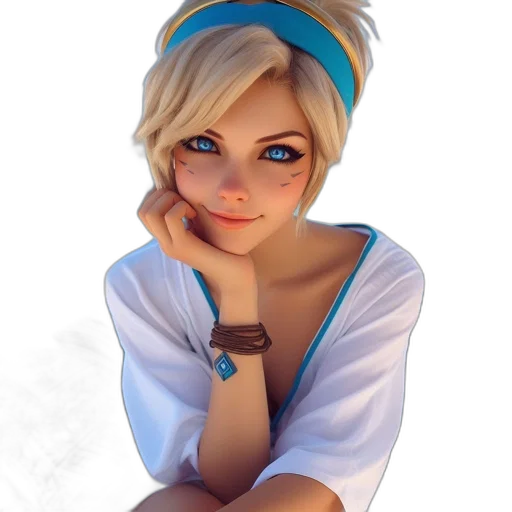 face, staff, jewelry, dress, fantasy art, concept art, photorealistic, oil painting transparent PNG cut-out
