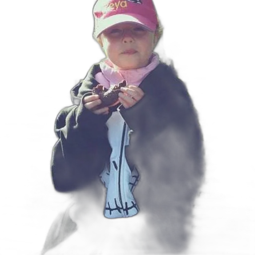 jacket, creature, hat, photorealistic, vaporwave, 3d render, concept art, young transparent PNG cut-out