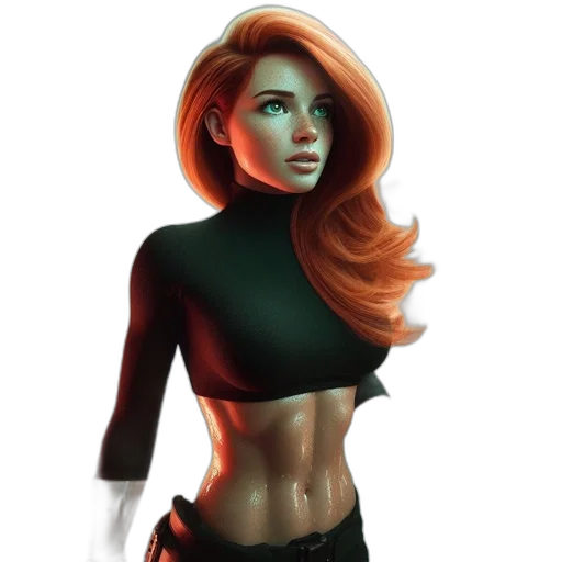 comic book art, fantasy art, concept art, photorealistic, dark, neon, red, green transparent PNG cut-out