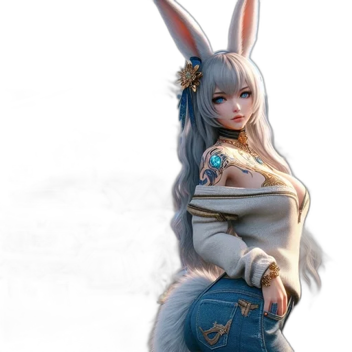 dress, staff, dragon, fantasy art, concept art, 3d render, anime, pastel transparent PNG cut-out