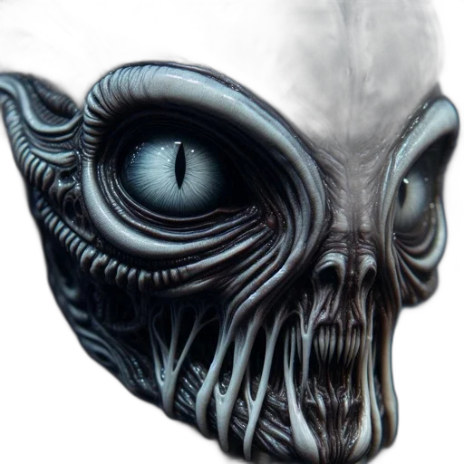 mask, creature, face, robot, concept art, 3d render, photorealistic, fantasy art transparent PNG cut-out