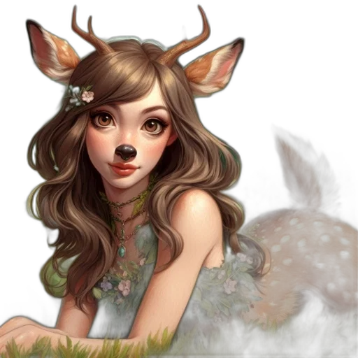 creature, fantasy art, concept art, photorealistic, pixel art, forest, earth tones, green transparent PNG cut-out