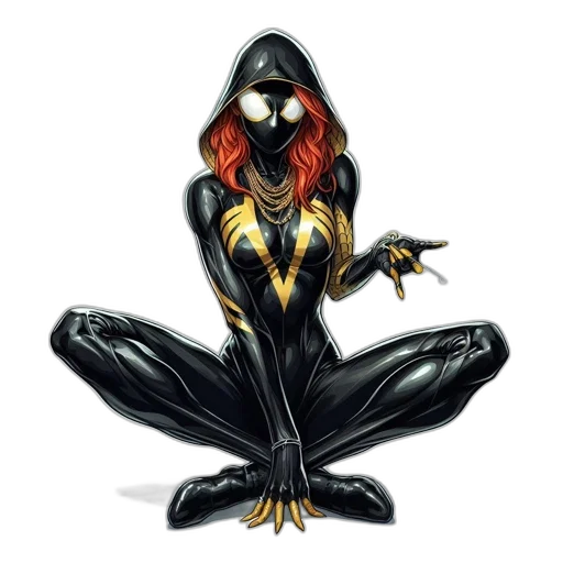 mask, jewelry, comic book art, concept art, fantasy art, cartoon, superheroine, fiery transparent PNG cut-out