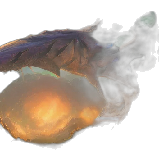 dragon, mask, creature, hair transparent PNG cut-out