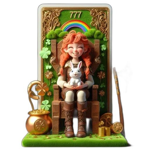 furniture, staff, crown, 3d render, concept art, fantasy art, photorealistic, forest transparent PNG cut-out
