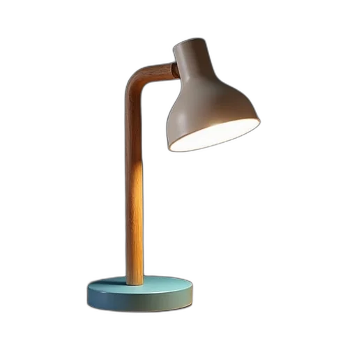 furniture, 3d render, photorealistic, earth tones, pastel, modern, desk, lamp transparent PNG cut-out