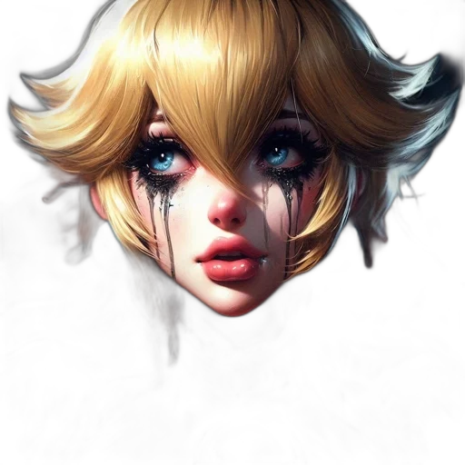 face, mask, creature, concept art, fantasy art, photorealistic, anime, pastel transparent PNG cut-out