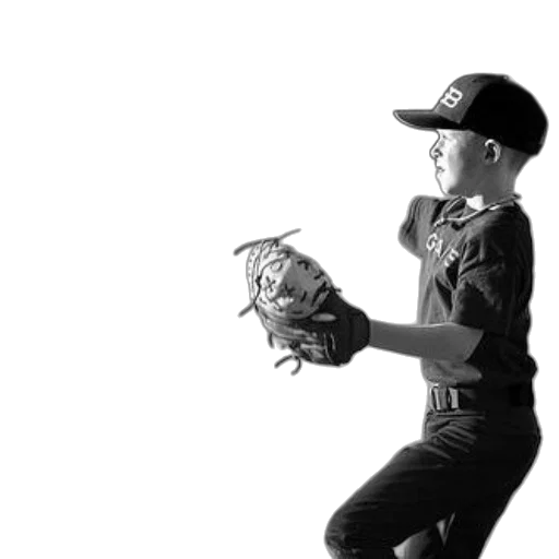 young, baseball, player, action, wearing, cap, jersey, mid-air transparent PNG cut-out