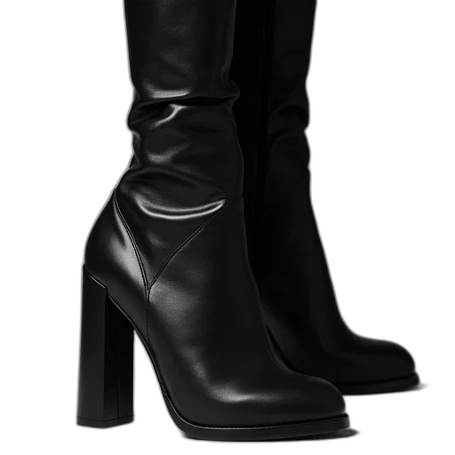 shoes, giano, russo, stil, ankle, boots, black transparent PNG cut-out