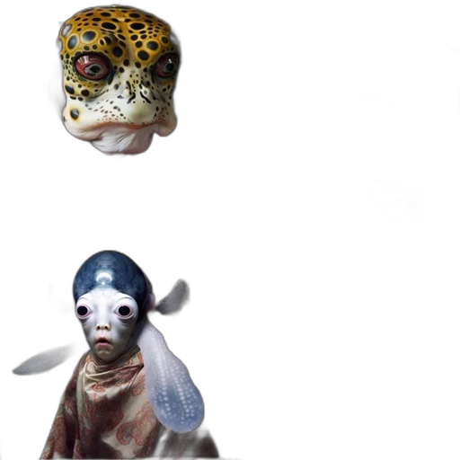 mask, creature, animal, hat, concept art, 3d render, photorealistic, fantasy art transparent PNG cut-out