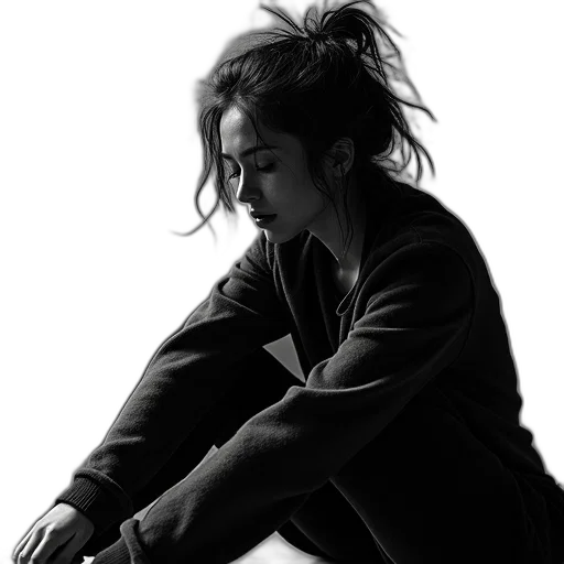 jacket, face, hair, dress, photorealistic, concept art, oil painting, pencil sketch transparent PNG cut-out