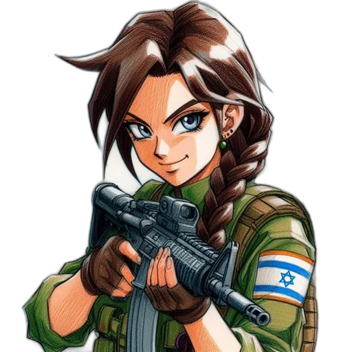 weapon, staff, face, animal, anime, cartoon, pixel art, comic book art transparent PNG cut-out
