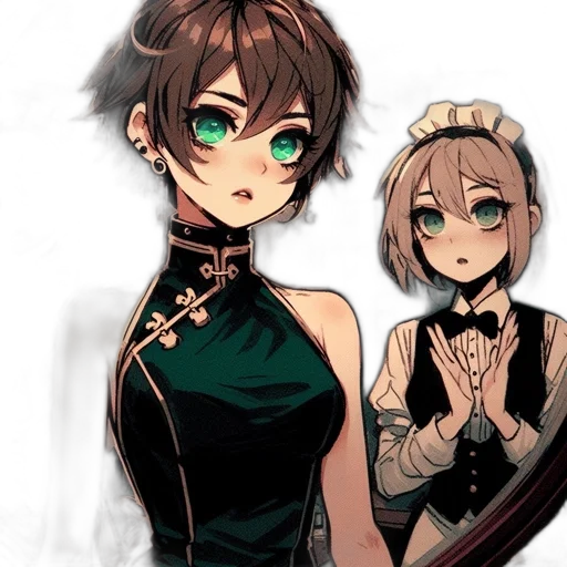 staff, dress, mask, crown, anime, concept art, pixel art, fantasy art transparent PNG cut-out