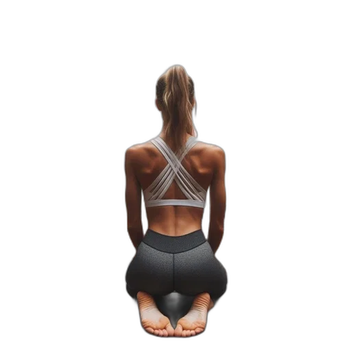 woman, athleisure, clothes, seated, traditional, yoga, pose, tranquil transparent PNG cut-out