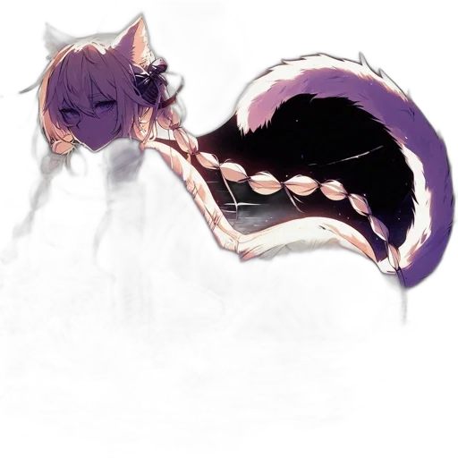 staff, creature, animal, weapon, concept art, watercolor, anime, fantasy art transparent PNG cut-out