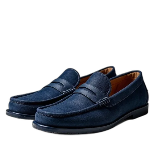 shoes, blue, men, navy transparent PNG cut-out