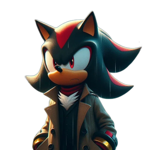 jacket, animal, mask, staff, 3d render, concept art, pixel art, cartoon transparent PNG cut-out