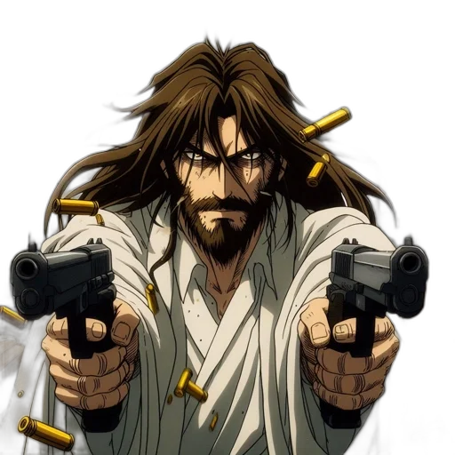 weapon, anime, comic book art, concept art, pixel art, animated, figure, sporting transparent PNG cut-out
