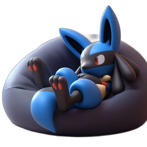 creature, animal, furniture, 3d render, concept art, photorealistic, fantasy art, blue transparent PNG cut-out