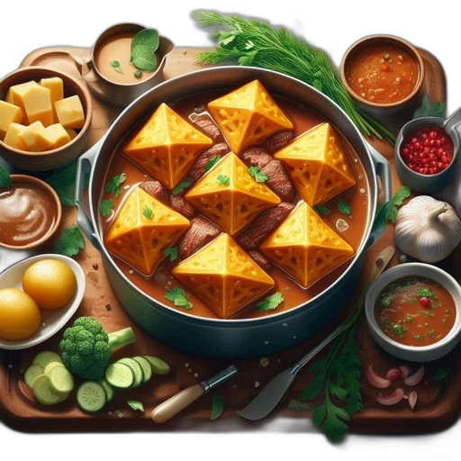 food, 3d render, photorealistic, concept art, fantasy art, artful, culinary, display transparent PNG cut-out