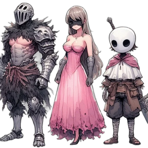 mask, creature, robot, weapon, concept art, fantasy art, comic book art, pixel art transparent PNG cut-out