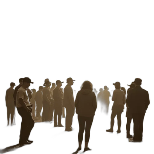 staff, hat, mask, concept art, fog, city street, snow, fire transparent PNG cut-out