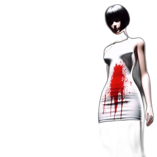 dress, concept art, 3d render, photorealistic, pixel art, two, female, characters transparent PNG cut-out