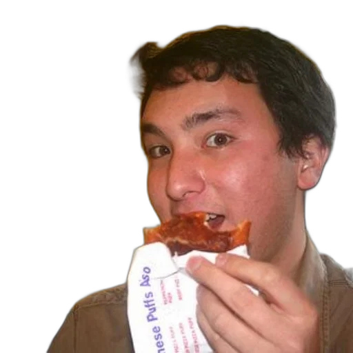 food, face, animal, creature, photorealistic, 3d render, man, eating transparent PNG cut-out