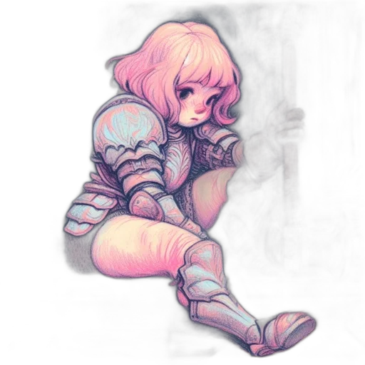 robot, dress, weapon, creature, concept art, watercolor, fantasy art, cyberpunk transparent PNG cut-out