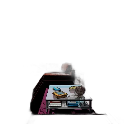 robot, shoes, furniture, weapon, vaporwave, 3d render, pixel art, concept art transparent PNG cut-out