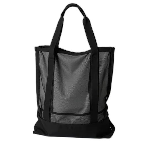 reike, mesh, tote, large, bottom, side, zippers transparent PNG cut-out