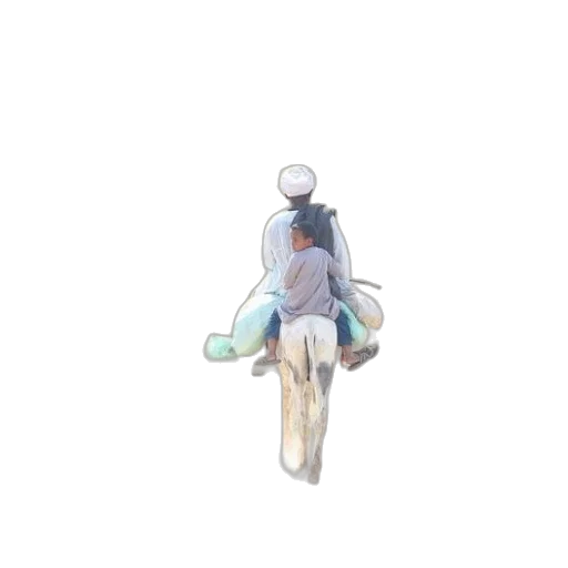 jacket, robot, creature, staff transparent PNG cut-out