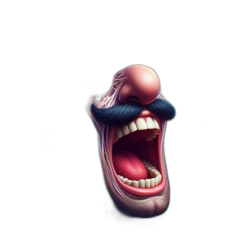 face, mask, creature, animal, 3d render, concept art, photorealistic, pixel art transparent PNG cut-out