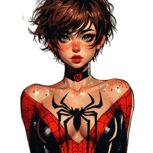 mask, dress, comic book art, concept art, fantasy art, pixel art, red, dark transparent PNG cut-out