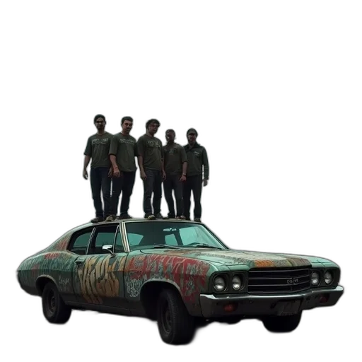 car, concept art, pixel art, photorealistic, second, image, shows, group transparent PNG cut-out