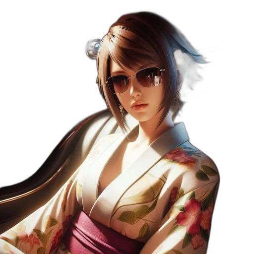 dress, staff, face, photorealistic, concept art, fantasy art, anime, monochrome transparent PNG cut-out