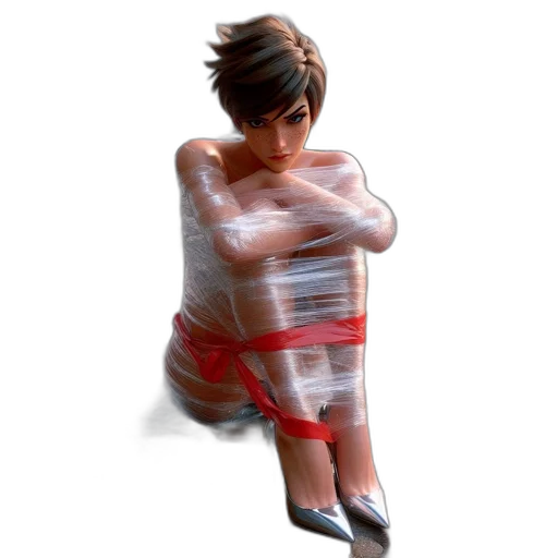 dress, creature, jacket, umbrella, 3d render, photorealistic, concept art, pixel art transparent PNG cut-out
