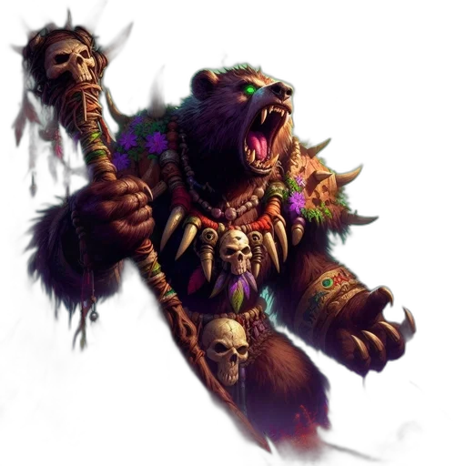 staff, creature, animal, fantasy art, concept art, photorealistic, imposing, decorated transparent PNG cut-out