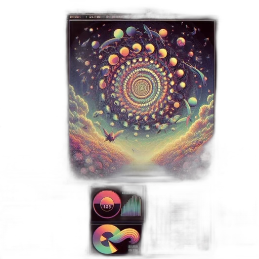 concept art, outer space, vividly, colored, digital, art, features, array transparent PNG cut-out