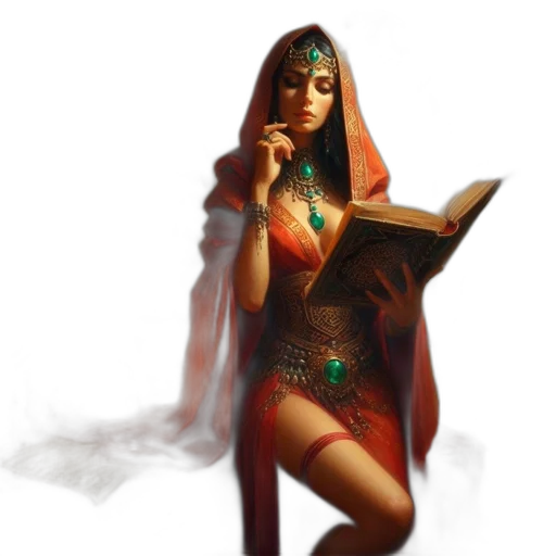 dress, jewelry, fantasy art, concept art, comic book art, pixel art, fire, red transparent PNG cut-out