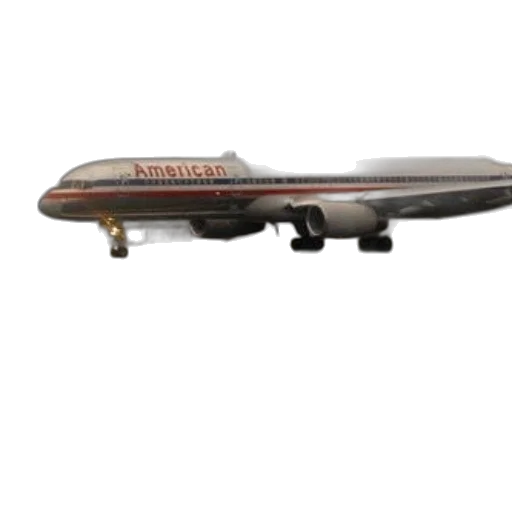 staff, 3d render, photorealistic, american, airlines, plane, runway, landing transparent PNG cut-out