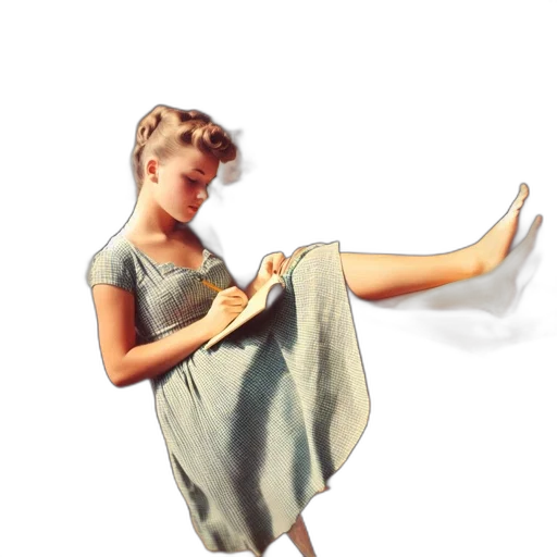 dress, shoes, staff, photorealistic, 3d render, concept art, vaporwave, fire transparent PNG cut-out