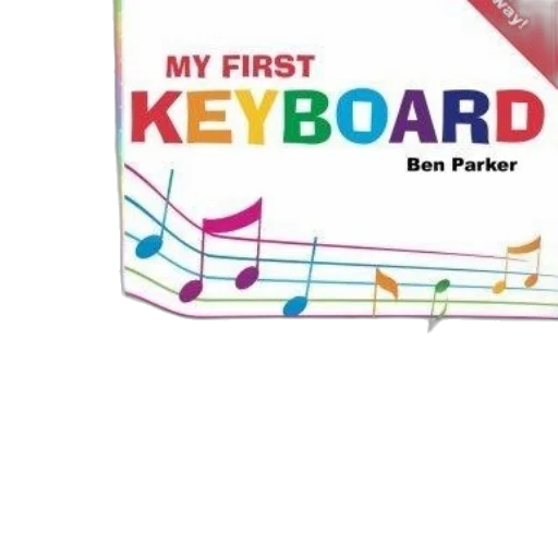 colorful, book, cover, titled, first, keyboard, ben, parker transparent PNG cut-out