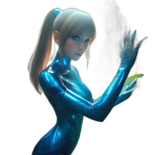 robot, dress, staff, weapon, concept art, fantasy art, comic book art, anime transparent PNG cut-out