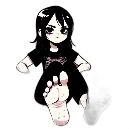 creature, shoes, staff, dress, pixel art, cartoon, anime, concept art transparent PNG cut-out