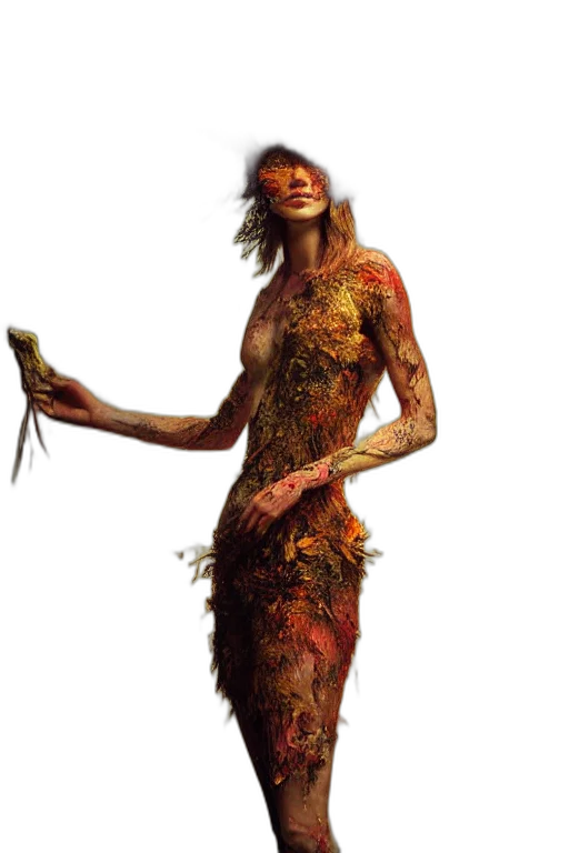 staff, creature, animal, dress transparent PNG cut-out