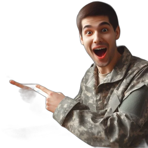 jacket, weapon, staff, face, 3d render, photorealistic, concept art, cartoon transparent PNG cut-out