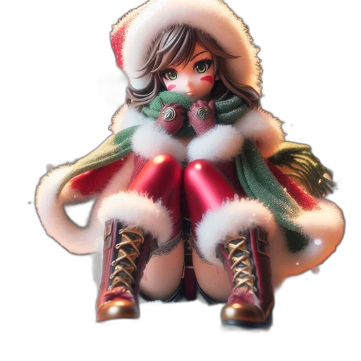 staff, concept art, fantasy art, 3d render, pixel art, snow, red, animated transparent PNG cut-out