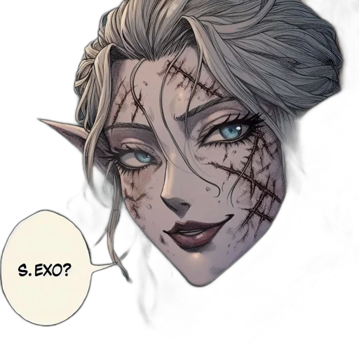 face, mask, concept art, comic book art, fantasy art, watercolor, earth tones, dark transparent PNG cut-out