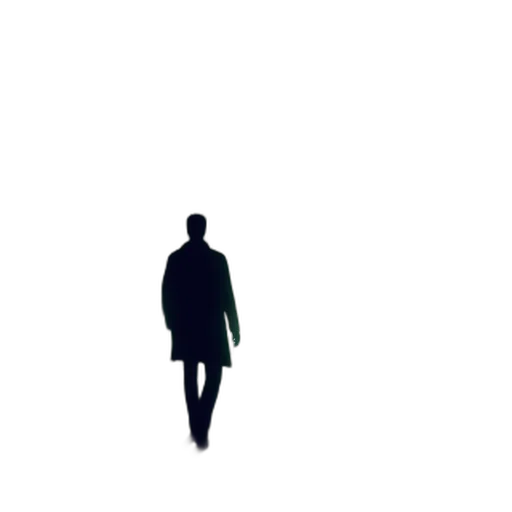 jacket, staff, robot, face, pixel art, concept art, 3d render, photorealistic transparent PNG cut-out